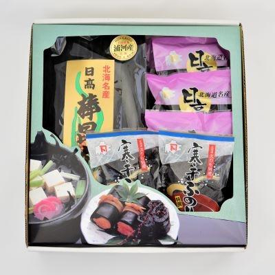 ふるさと納税 浦河町 日高昆布ギフトセットA(一等棒昆布500g×1根昆布50g×5ふのり15g×2)[32-803]