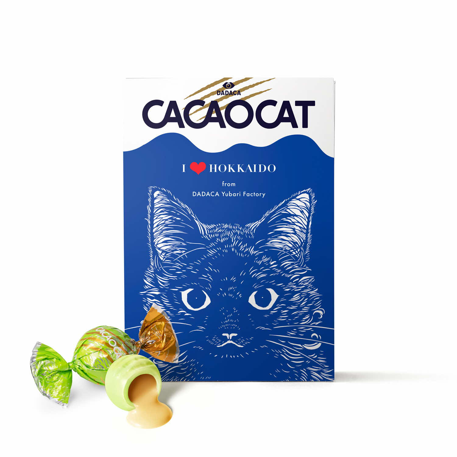 
「CACAOCATミックス 9個入り I love 北海道」と「CACAOCAT 夕張メロン 5個入り」セット　D03
