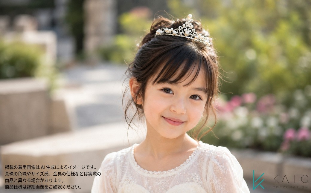 
                  「娘へ、孫へ。晴れの日を家族の宝物にする、あこや真珠のティアラ」 アコヤパールティアラ 真珠 ティアラ パール 4mm 以上  7.7mm 未満 アクセサリー あこや真珠 アコヤ真珠 ジュエリー レディース 三重県 伊勢志摩 志摩市 七五三 発表会 誕生日 入学・卒業記念 成人式 結婚式 前撮り 家族写真 記念撮影 慶事 フォーマル カジュアル
                