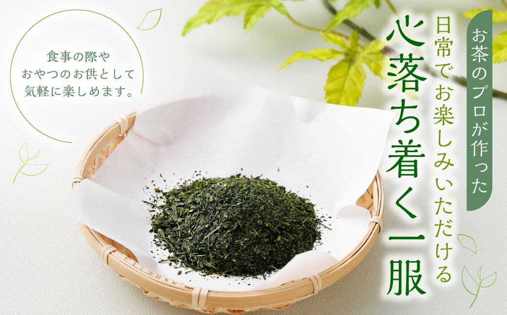 【6ヶ月定期便】 おすすめ・お茶屋のまかない煎茶 計300g 100g×3袋 セット 【緑茶 茶葉】