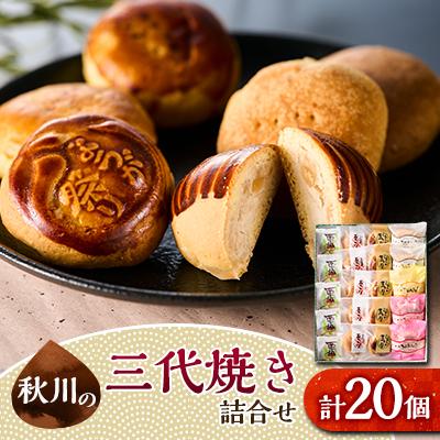 ふるさと納税 あきる野市 秋川の三代焼き詰め合わせ(20個入)【お茶ぞっぺの中島屋(あきる野の匠)】
