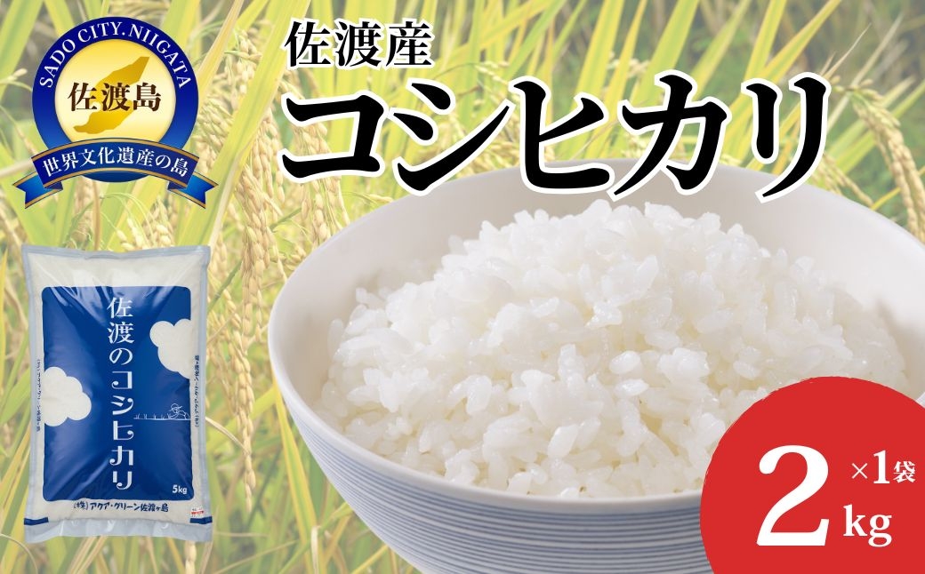 
                  佐渡産コシヒカリ 精米2kg 令和7年産 農薬・化学肥料5割減 単一原料米 金北山系の水で栽培 | 新潟県産コシヒカリ 新潟産コシヒカリ 新潟コシヒカリ 佐渡産コシヒカリ 新潟県産こしひかり 佐渡産こしひかり お米 米 こしひかり 白米 精米 ブランド米 おこめ コメ 2キロ 少量 にいがた さど 新潟県 佐渡市
                