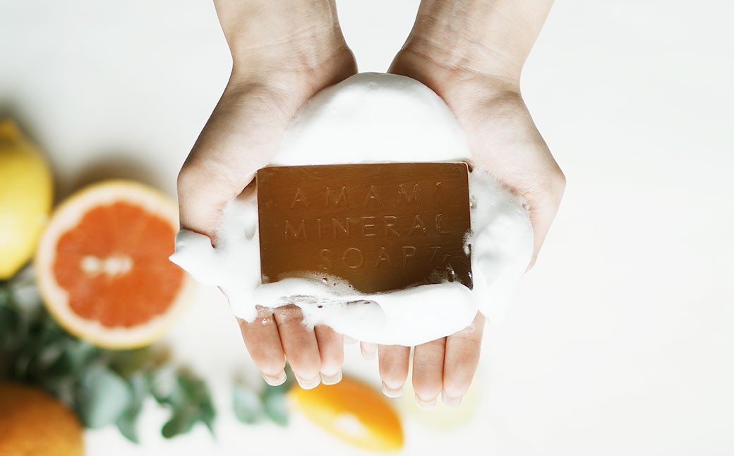 石鹸 ミネラル ソープ AMAMI 3個 セット