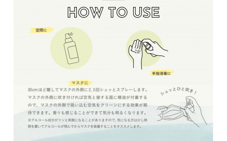 【四国一小さなまち】 ★香りの教室 帆南★ 携帯ボタニカルアロママスクスプレー ～調和～ （手指可）