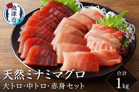 キボシ水産 天然 鮪 南鮪 大トロ 中トロ 赤身食べ比べ 約1kg (a35-012)