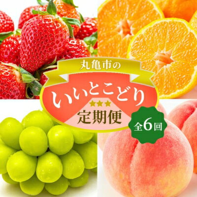 【ふるさと納税】 フルーツ 定期便 6ヶ月 丸亀市のいいとこどり定期便 セット 詰め合わせ 桃 ニューピオーネ シャインマスカット みかん いちご デコポン さぬきひめ せとか 果物 6回 半年 デザート フルーツ定期便 果物定期 果物定期便 人気果物 人気フルーツ 香川 丸亀