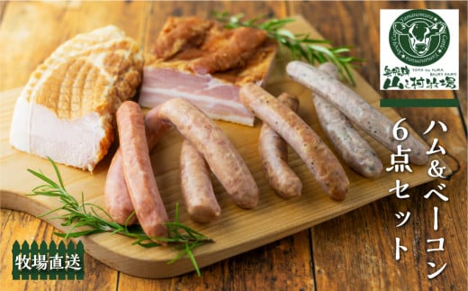 ソーセージと燻製6点セット 肉 詰め合わせ 燻製 ソーセージ ハム ブロック ベーコン 山之村牧場 国産 肉 ギフト 冷凍 日付指定可 Q504