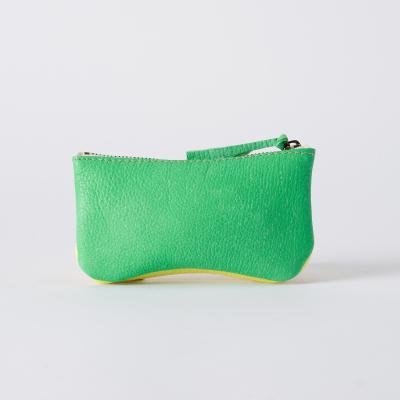 ふるさと納税 宍粟市 鹿革コレクション【蒲公英×翠】ポーチジッパーモデル　AN3 |  | 02