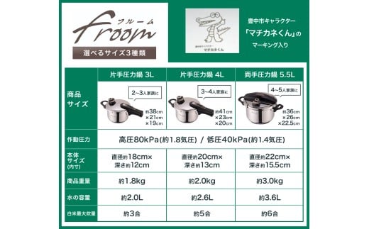 フルーム片手鍋3.0L【wdcf0012A】