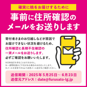 【先行予約】〈ワケあり〉伊達市産桃　あかつき小玉 青秀　約5kg（20～22玉） F20C-585