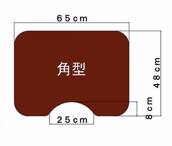 洗濯いらず、ずれない、抗菌 のふく楽 トイレマット（・トイレマット×1枚 ・サイズ：長さ48cm 幅65cm 厚み5mm ・カラー：ライトグリーン）