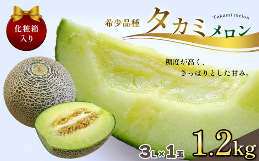 【2027年先行予約】真岡市産 タカミメロン 3L 1玉 化粧箱入り | メロン 果物 フルーツ ギフト 贈り物 プレゼント 高級 ご褒美 デザート 国産 特産品 栃木県 真岡市 送料無料