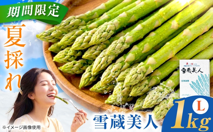 
                  【先行予約】 アスパラガス 雪蔵美人 1kg | アスパラ アスパラガス 野菜 やさい 北海道 産地直送 2026 新鮮 食品 おいしい 人気 シャキシャキ アスパラ あすぱら あすぱらがす 採れたて | JAびばい [BOCC002]
                