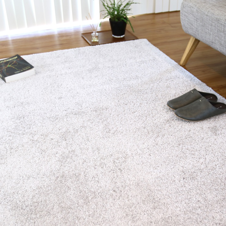 カーペット フロッシュ2 シルバー 190cm×240cm｜日本製 国産 敷物 ラグ アース防ダニ 抗菌防臭 防炎 滑り止め 床暖ホットカーペット対応 [5082]