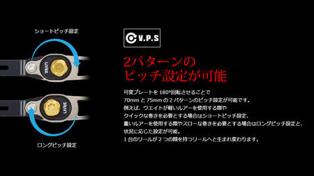 LIVRE リブレ SB 70-75 TS (M8ダイワ/シマノ300番〜 右)（チタン×ブラック） F25N-374[AMBB104-2]