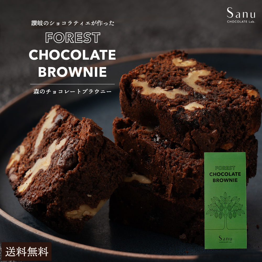 【ふるさと納税】 ブラウニー Sanu 森のチョコレートブラウニー [ チョコレートブラウニー スイーツ 洋菓子 プチギフト ギフト 贈答 お土産 手土産 おやつ チョコレート チョコ チョコレート菓子 ケーキ 贅沢 ナッツ 10, 台 返礼品 送料無料 香川県 三豊市 本気モード ]