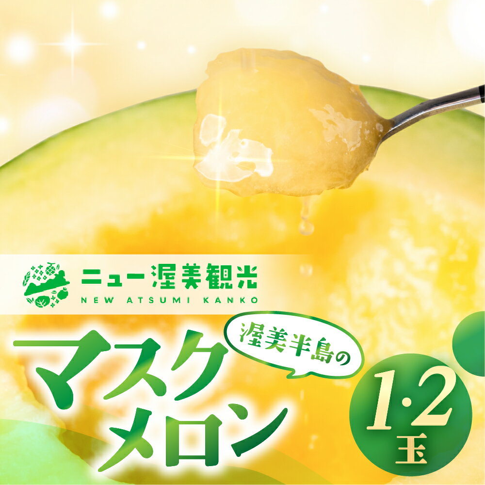 【ふるさと納税】【先行予約】マスクメロン 1玉 / 2玉 メロン めろん マスクメロン フルーツ 果物 愛知県 田原市 渥美半島 お取り寄せ スイーツ ギフト 贈り物 プレゼント 贈答 贈答用 ニュー渥美 観光 1玉 2玉 3玉 訳あり わけあり ワケアリ 訳アリ