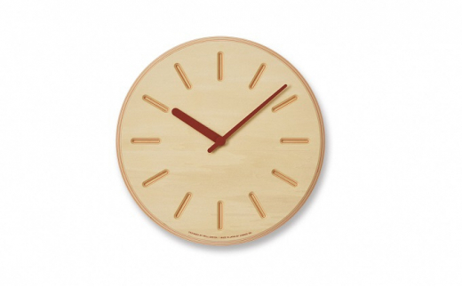 
Paper-Wood CLOCK line/オレンジ（DRL19-06OR）レムノス Lemnos 時計[№5616-0947]
