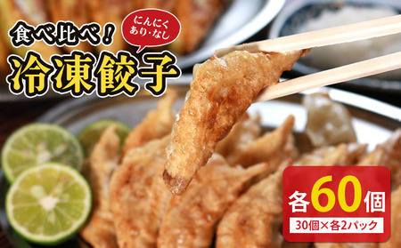 冷凍餃子 にんにくあり なし 食べ比べ 各2個 餃子