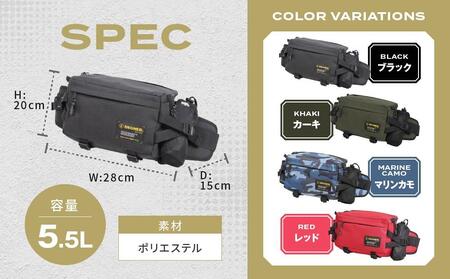 【デグナー】ヒップバッグ[NB-179]【カーキ】［ 京都 八王子 バイクギア バッグ 鞄 かばん 人気 おすすめ 革 レザー ツーリング ライダー バイカー バイク ブランド メーカー ギア パーツ