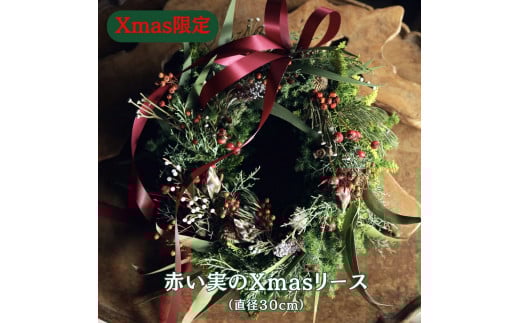 Xmas限定　クリスマスリース Φ30 ※2025年11月下旬頃より順次発送予定