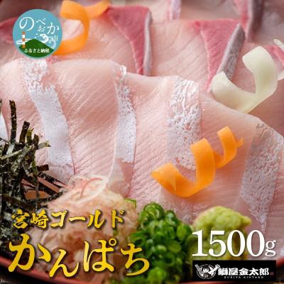 ふるさと納税 延岡市 鰤屋金太郎【冷凍】宮崎ゴールドかんぱちスキンレスロイン1500g　C714-2
