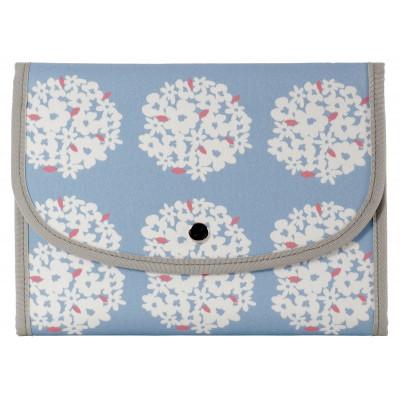 ふるさと納税 島原市 マルチケース(ジャバラタイプ)サークルフラワー サックス Lサイズ