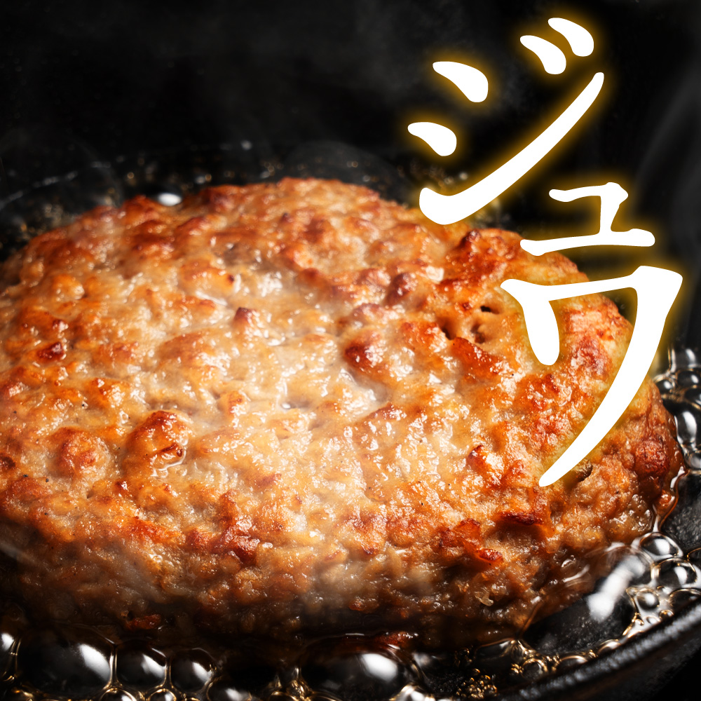 ジューシー 鉄板焼きハンバーグ 4kg （40個セット ）_M153-0034-8