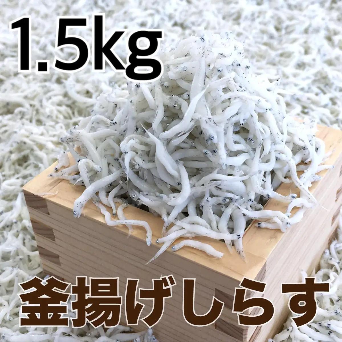 釜揚げしらす1.5kg(500g×3パック) / シラス 厳選 小分け 冷蔵便【dig013A】