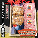 【ふるさと納税】能登牛ハンバーグ(150g×4個)&豚角煮(約300g×2個)【配送不可地域：離島】【1136147】