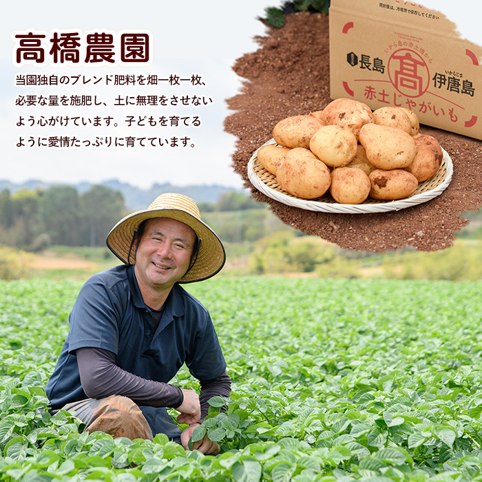 《先行受付:５月発送》長島町 いから島産 赤土 じゃがいも10kg 【高橋農園】takahashi-7308