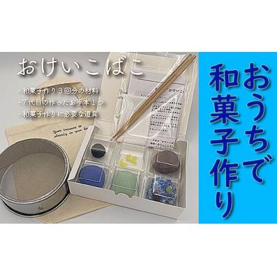 ふるさと納税 小松市 【職人の指南動画付き】和菓子手作りセット「おけいこばこ」 和菓子作り体験キット