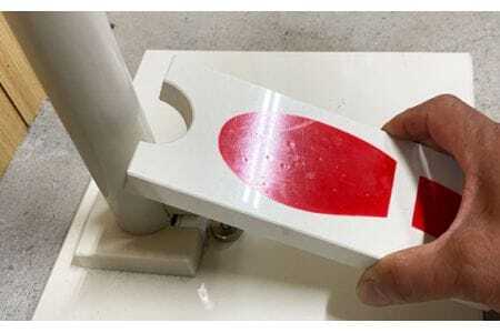 No.113 コロナ対策用【プラスチック製 足踏み式アルコール消毒スタンド 非接触タイプ】1セット