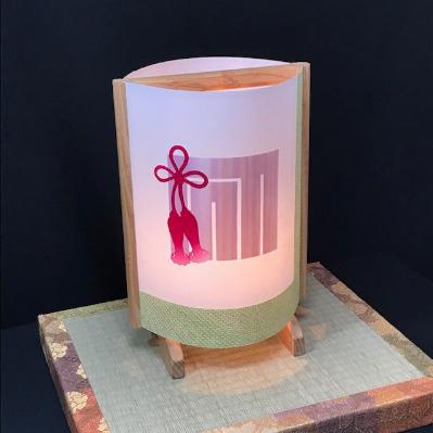 ふるさと納税 泉佐野市 あんどん　あかり　夢あかり　正絹着物生地で作ったおしゃれな行灯　源氏香 050F080 |  | 01