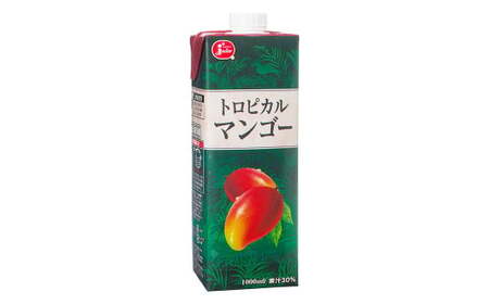 トロピカルマンゴー 1L×6本 計6L 果汁入り飲料 ドリンク マンゴー飲料