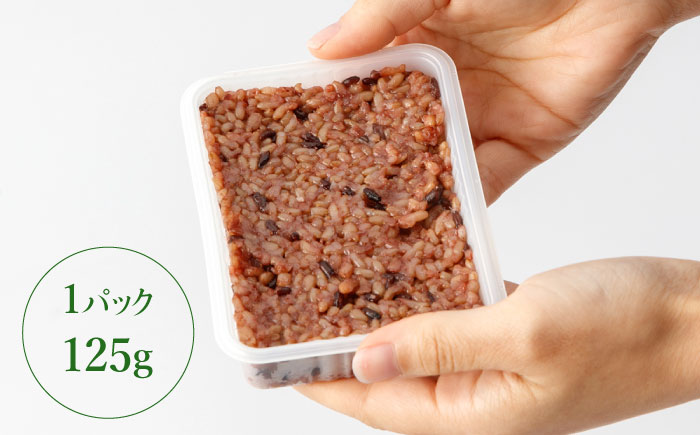 【2026年2月より順次発送】【農家のこだわり米】黄金の発芽玄米 黒米入り パックご飯 125g×14食＜AgriBaseさいかい＞[CGV002]