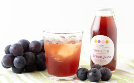 中村柿ぶどう園 ぶどう100％ジュース(ストレート) 180ml×5個入り