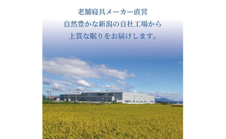 夏はさらっと、冬はぽかぽか、オールシーズン羊毛混掛布団 150×210cm 寝具 掛布団 布団 シングルロング 新潟市 新潟 ブルー