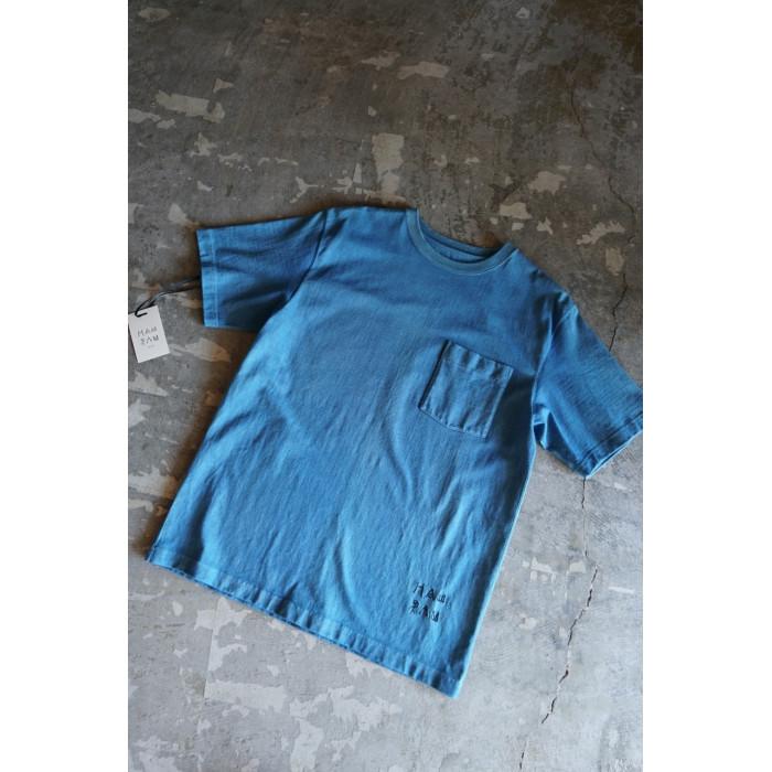 【ふるさと納税】[HAM IAM]【数量限定】本藍染めクルーネックTシャツ　あい(ブルー系)【M/L/XL】 | 衣料 ファッション 人気 おすすめ 送料無料