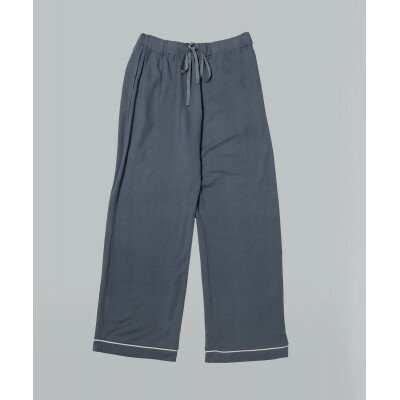 【ふるさと納税】パイピングパジャマセットアップボトム　ログウッドブルー【1694987】