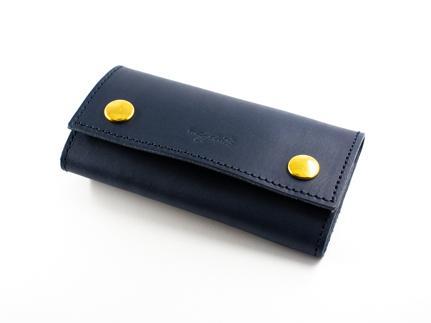 maf pinto レザーキーケース 【ネイビー】
