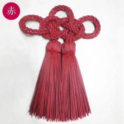 ふるさと納税 八代市 縁起物!い草3本よりの「ふさ(つるし飾り)」赤 幅15cm 高さ20cm_025-5076-A |  | 01