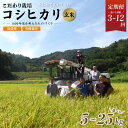 【ふるさと納税】≪選べる容量・定期便回数≫ 新米 有機栽培コシヒカリ玄米 5kg～25kg × 3回～12回【 定期便 米 玄米 こめ コメ お米 こしひかり 食物繊維 栄養 真空パック 井上吉夫 有機栽培米 有機栽培 農家直送 減農薬 毎月お届け 3ヶ月 6ヶ月 12ヶ月 1年 綾部市 】