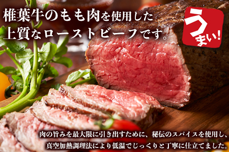 【定期便】6回定期便 宮崎県産 大人気！椎葉牛 ローストビーフブロック 200g（100g×2P）×6回 計1.2kg［送料無料 定期便 椎葉 ローストビーフブロック ローストビーフ ブロック 国産牛