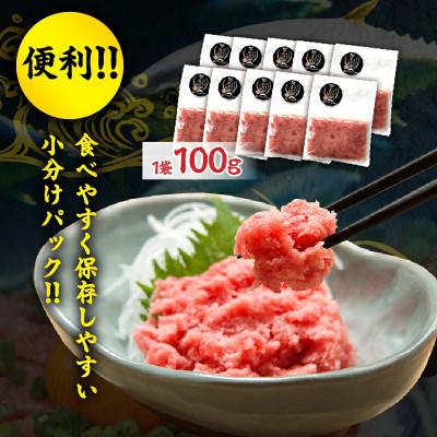 ふるさと納税 日南市 日南市油津港水揚げ 天然 まぐろ ネギトロ(計1kg) |  | 01