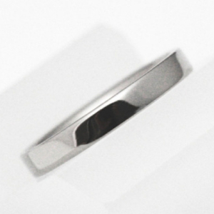 純チタン平打リング (幅2.5mm) 10号 | アクセサリー リング