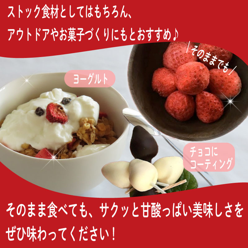 おかげさまです杉山農園のフリーズドライイチゴ　20g 朝摘み ドライ いちご ドライフルーツ 果物 いちご イチゴ 苺 フルーツ くだもの スイーツ デザート ストロベリー おやつ 完熟 直送 ギフト