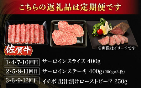【12回定期便】A5等級 佐賀牛 艶さしプレミアム定期便 /ナチュラルフーズ[UBH120]