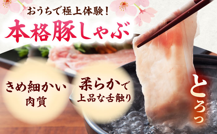 肥前さくらポーク ロース 500g × 2パック 計 1kg しゃぶしゃぶ 豚 豚肉 吉野ヶ里町/上場食肉 [FDQ003]