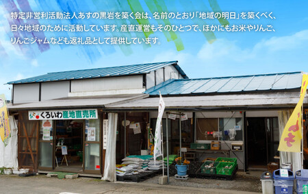 【思いやり型返礼品】くろいわ産直支援サポーター（ブロンズ）お礼状＋りんごジュース（黒岩 くろいわ産地直売所）岩手県 北上市 G0149